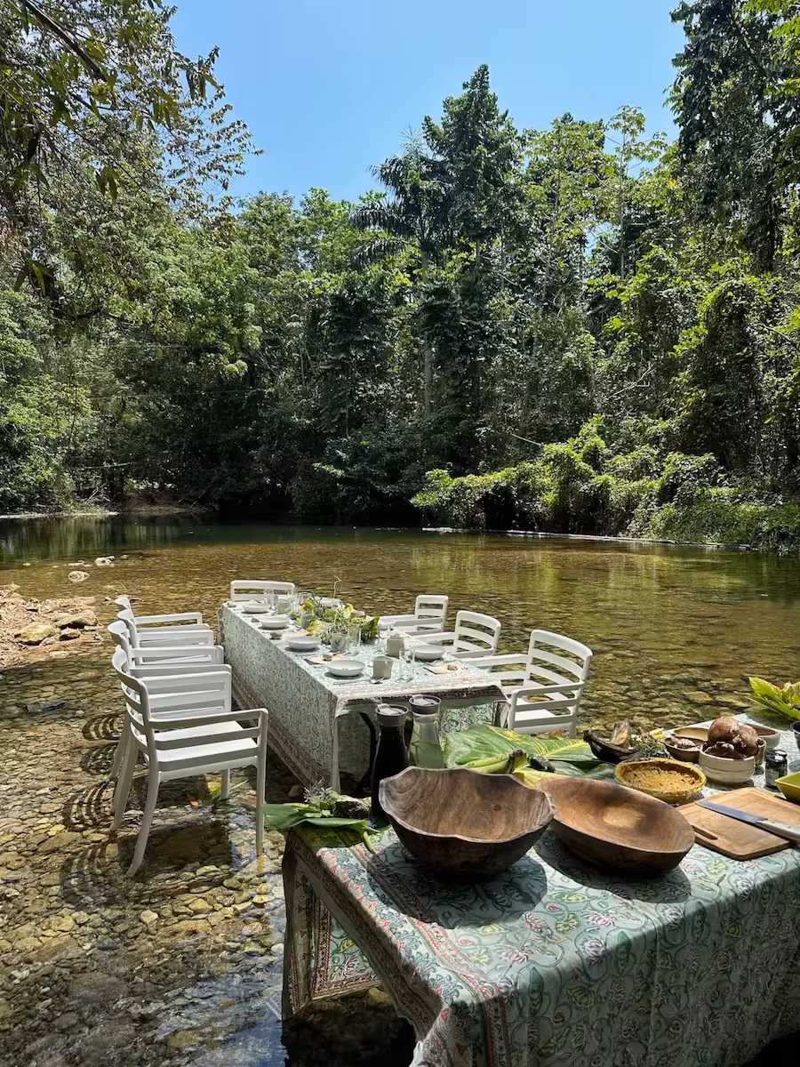 Authentic Riverside Dining Table
